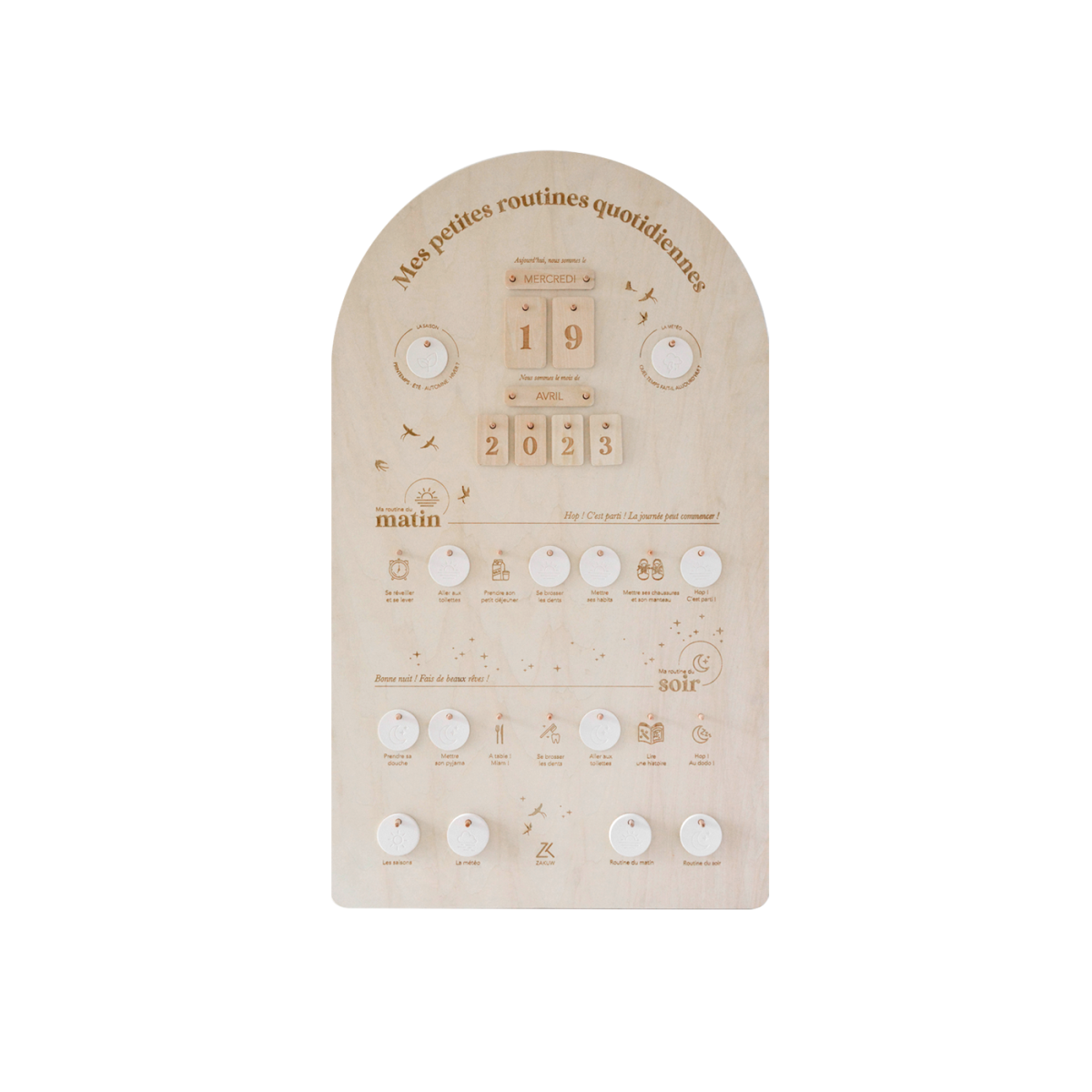 Tableau "Mes petites routines"