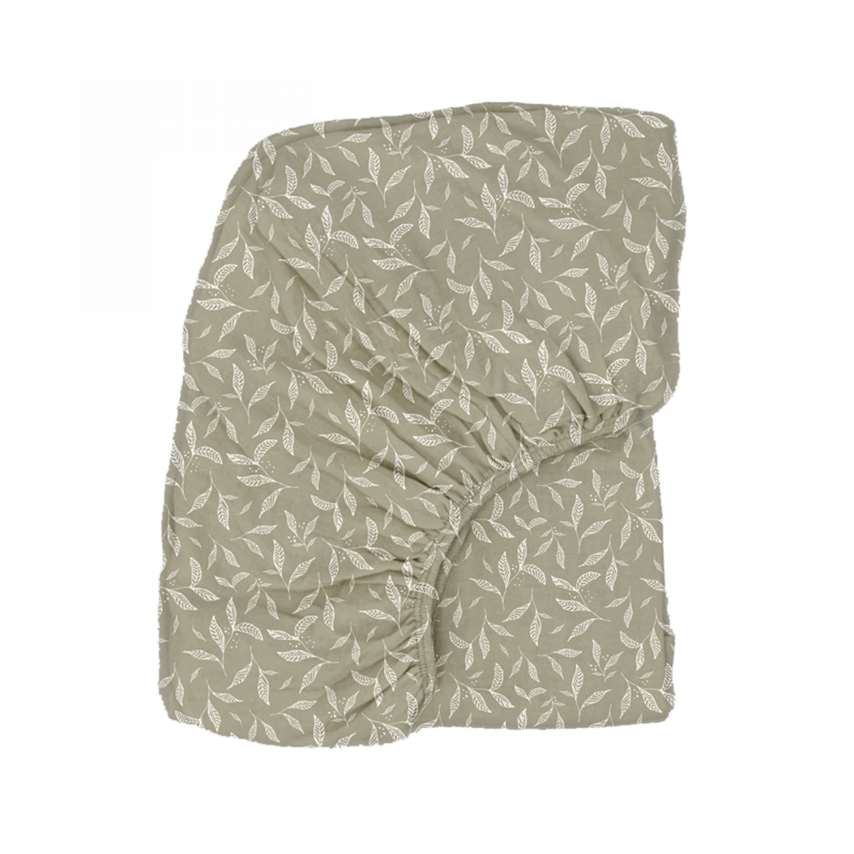 Fitted sheet - leaves
