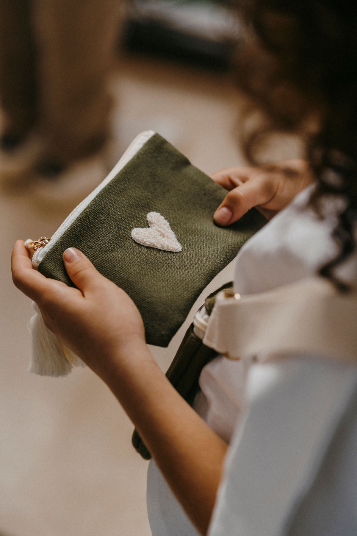 Porte-monnaie Love - vert