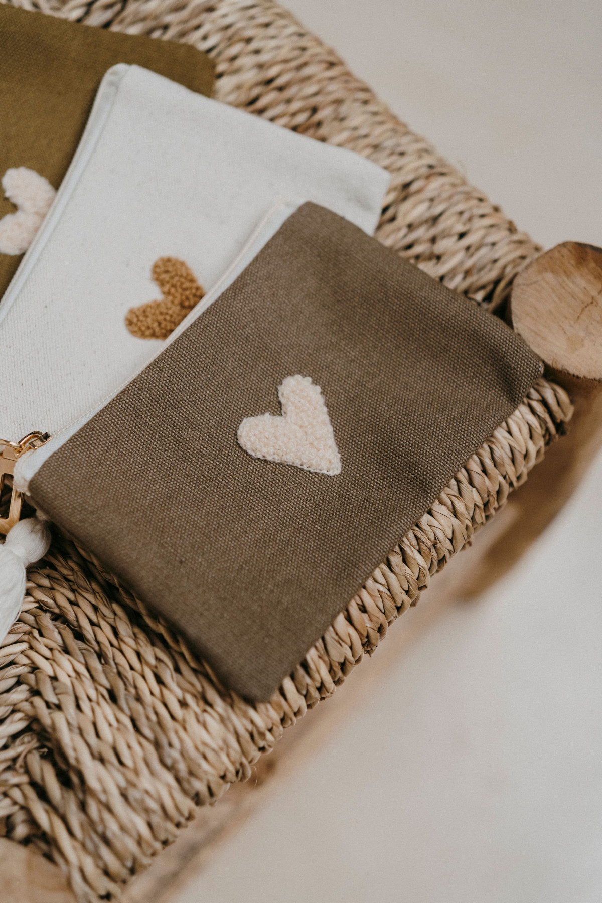 Porte-monnaie Love - Taupe