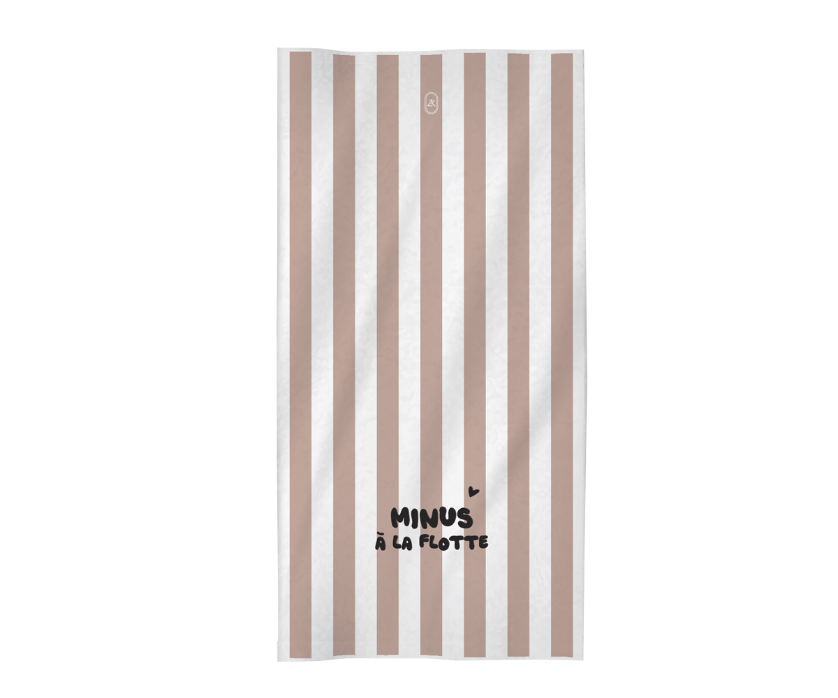 Serviette Minus à la flotte - rose