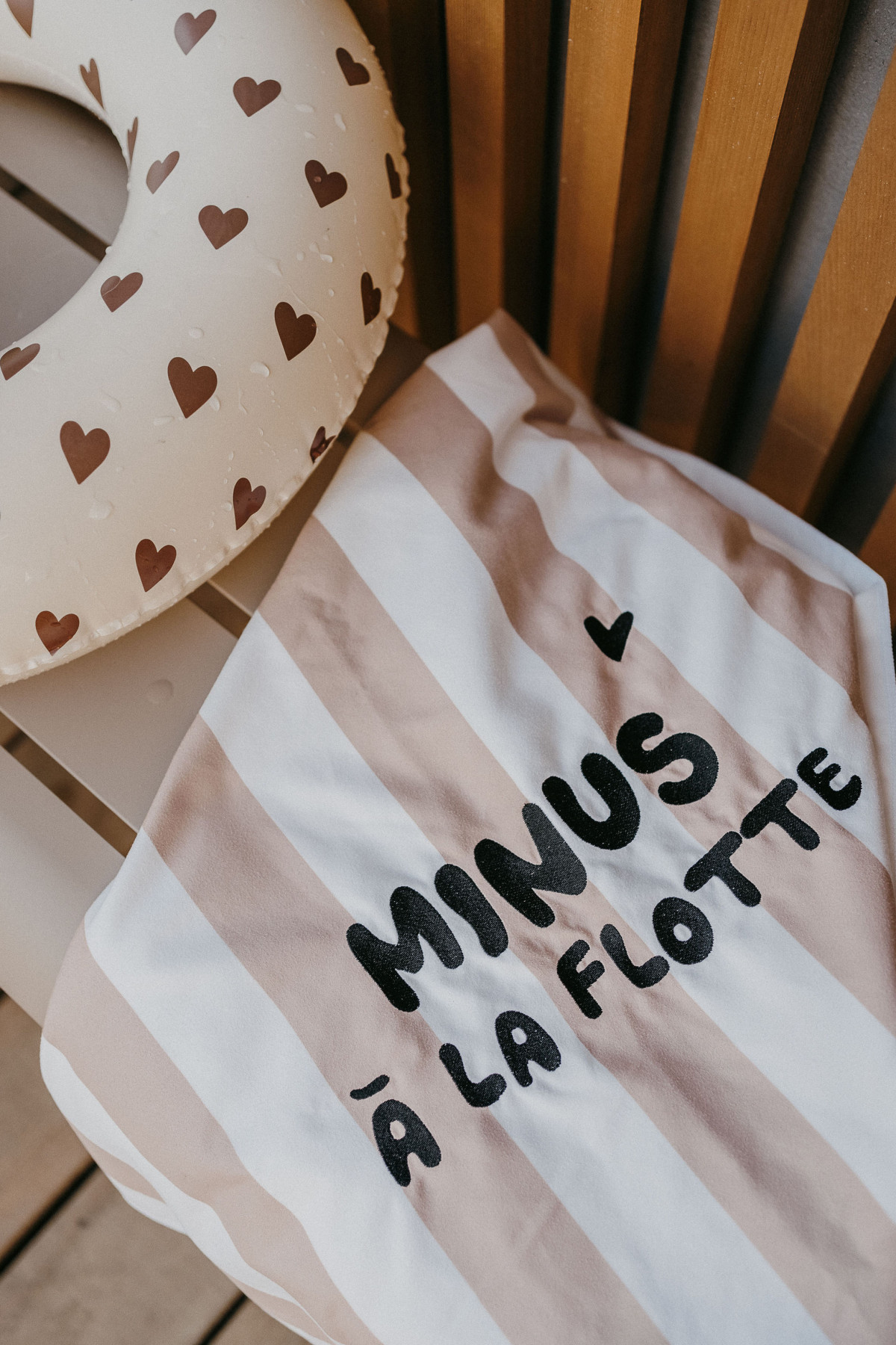 Serviette Minus à la flotte - rose