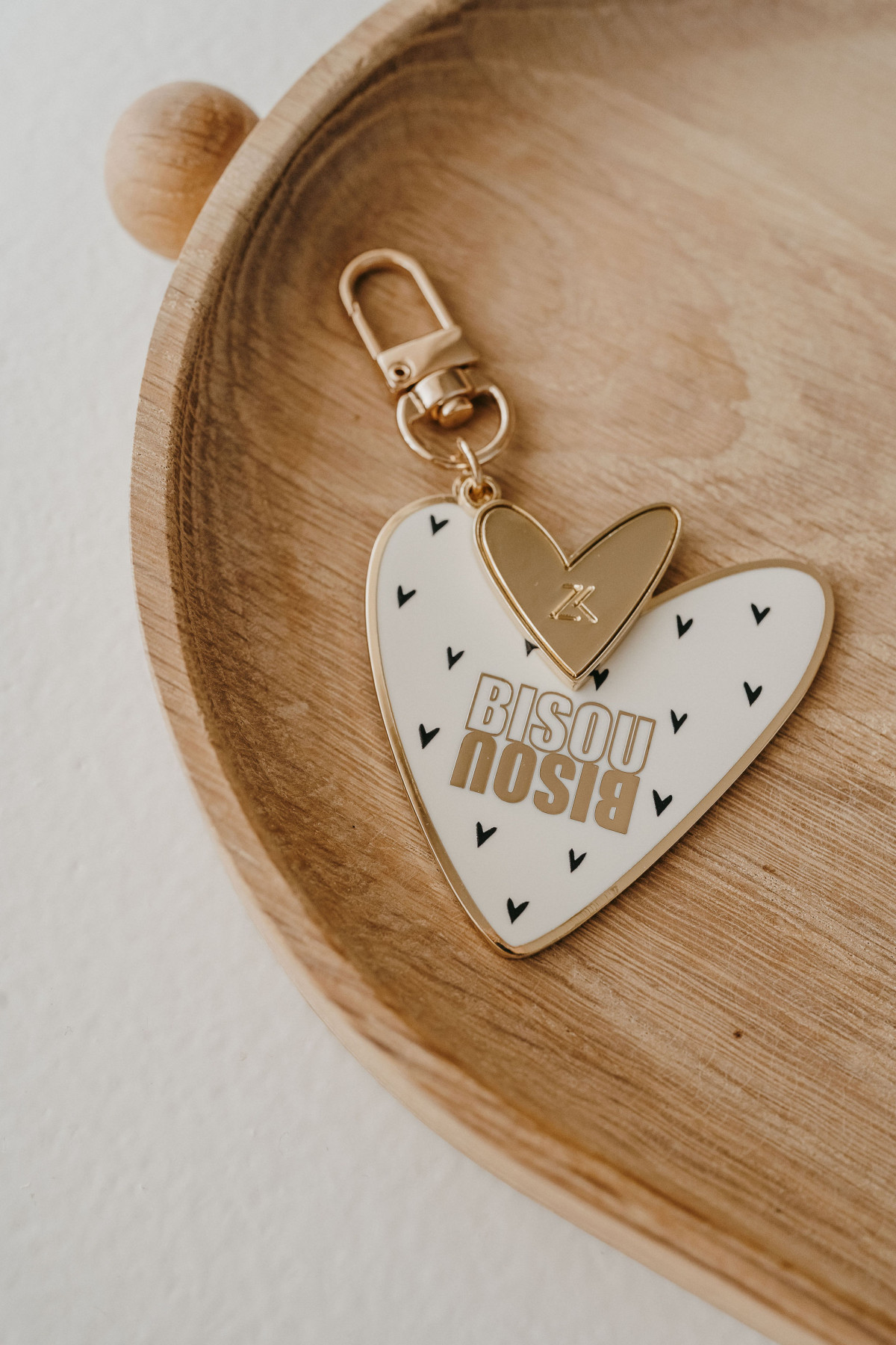 Enamel Keyring - Bisou