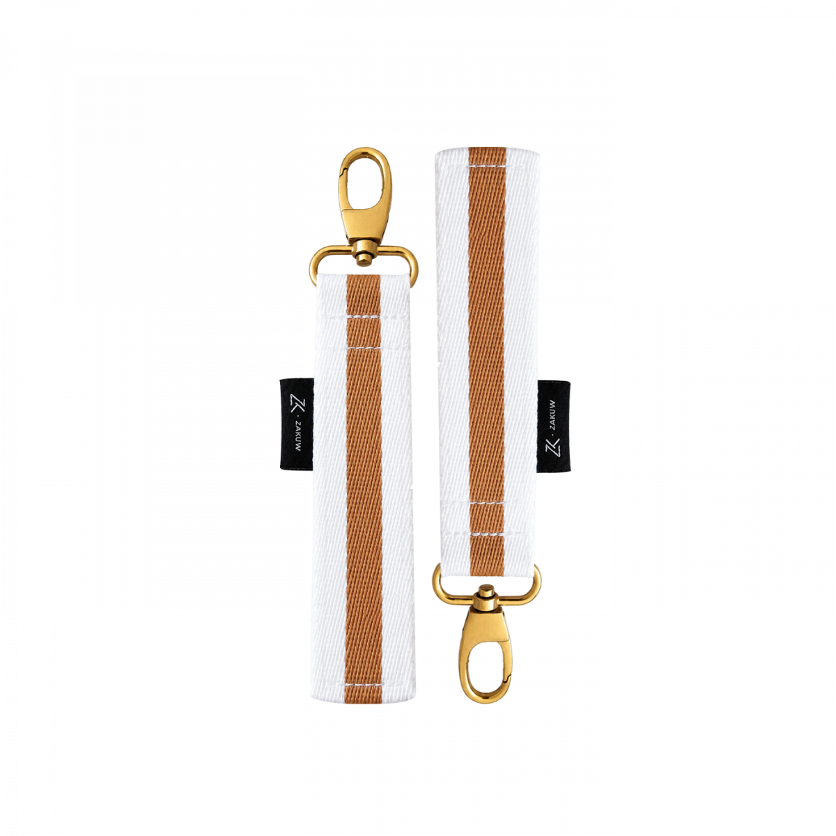 Attaches poussette - blanc & camel